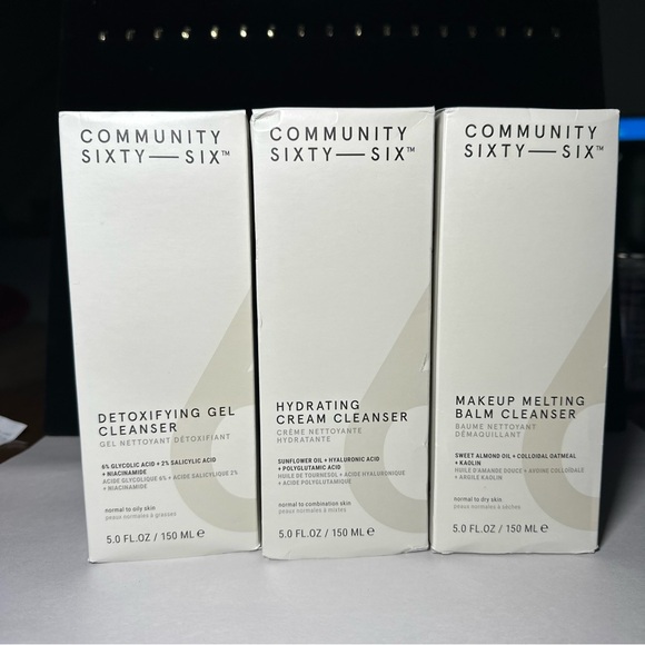 Skincare Cleanser Trio - White